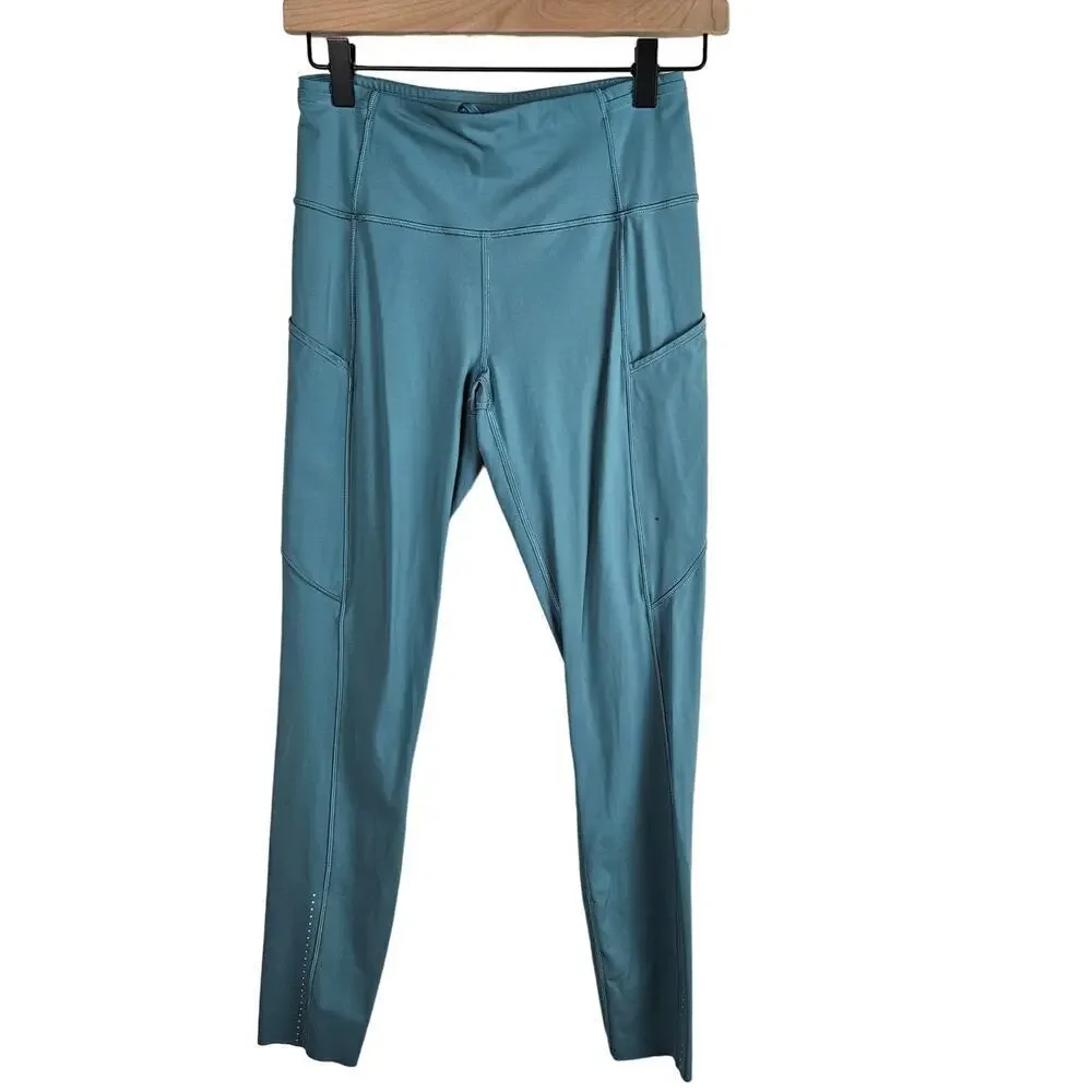 Lululemon Fast & Free 7/8 Tight II 6 Pacific Breeze Aqua Blue‎ Leggings